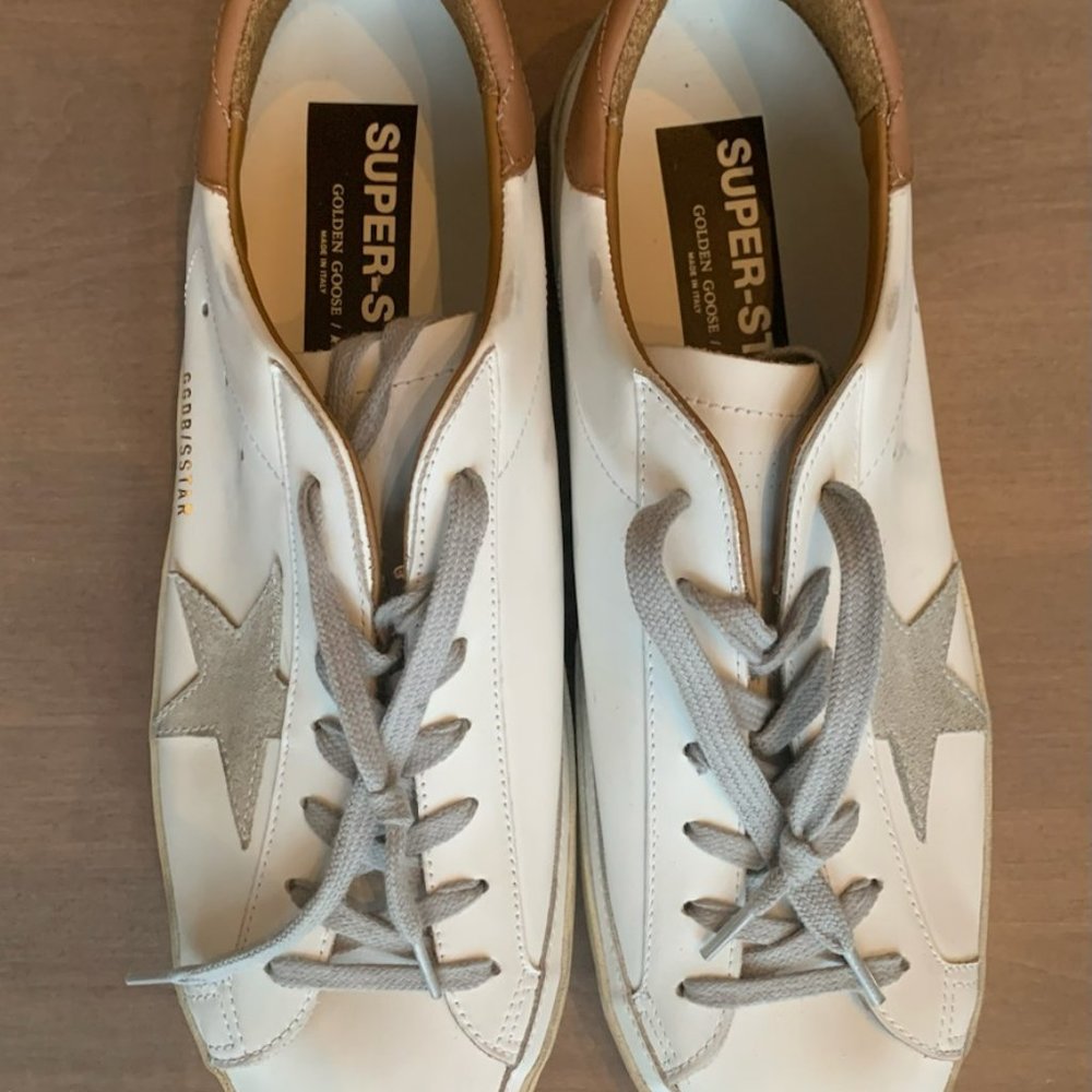 Super Star Classic with Spur Golden Goose-Size 11 white/Ice/Light Brown - Picture 2 of 5
